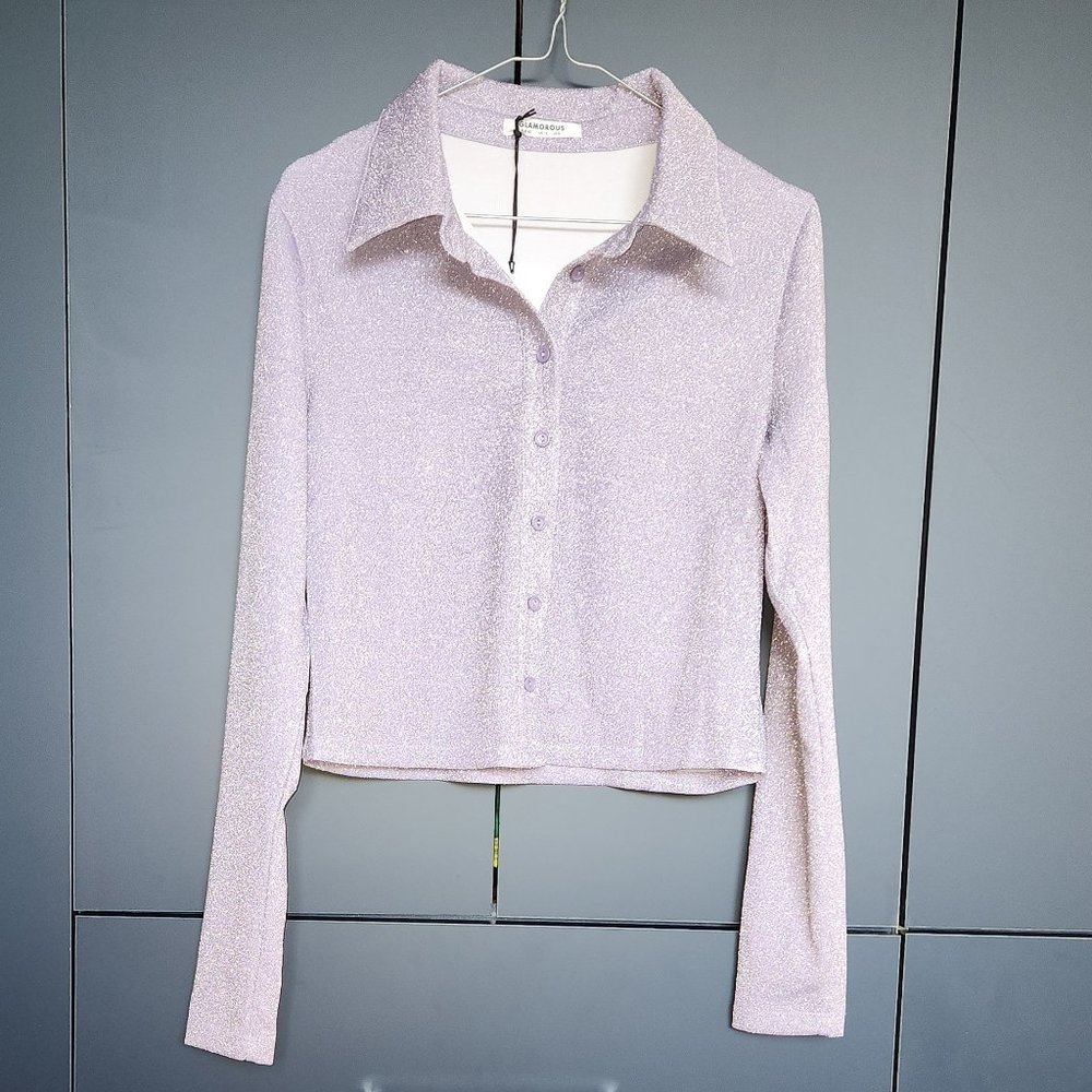 Lilac Glitter Blouse